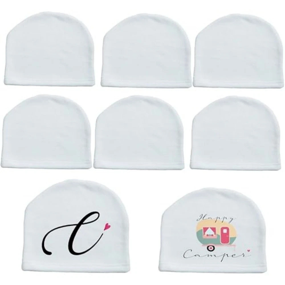 Hat Sublimation Blank - 20팩 승화 인쇄용 공용 니트 부드럽고