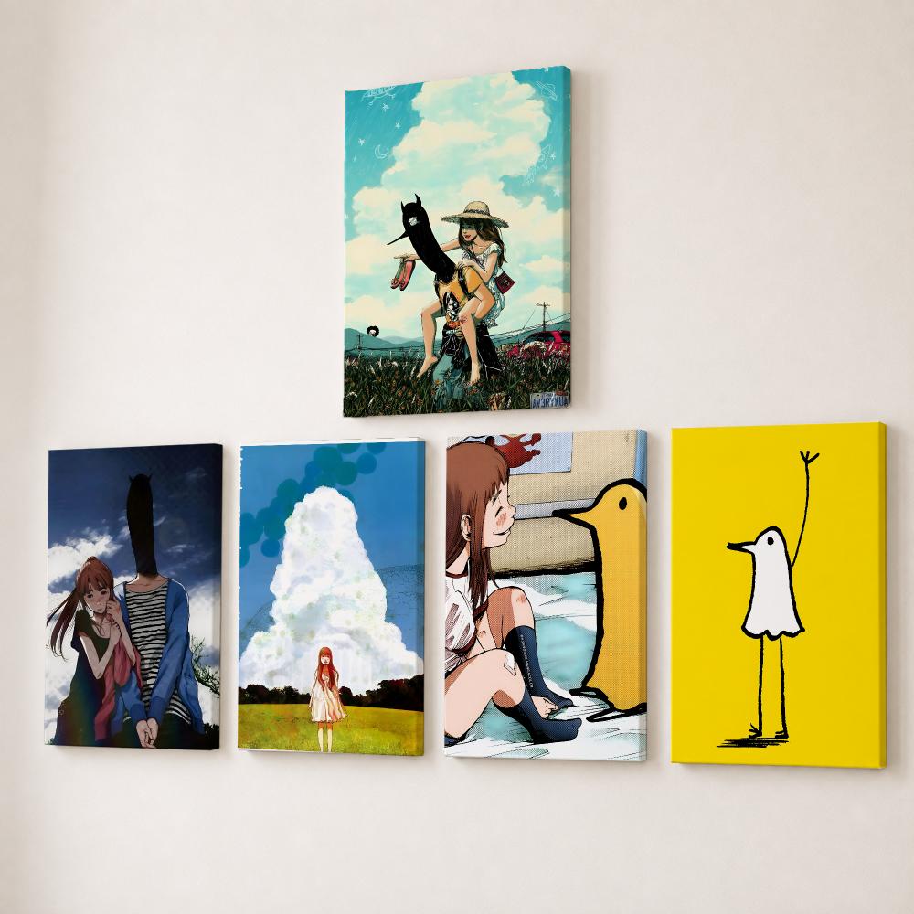 Canvas Wrap Ready - 굿나잇 푼푼 애니메이션 그림 캘리그라피 HD
