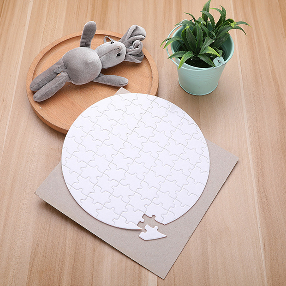 Puzzle Blank White - DIY 공예, 열전사 인쇄, 페인팅에 사용할