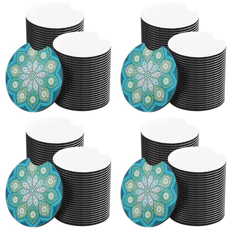 Coaster Sublimation Blank - ABVS 200개입 승화 전사용 차량용 컵