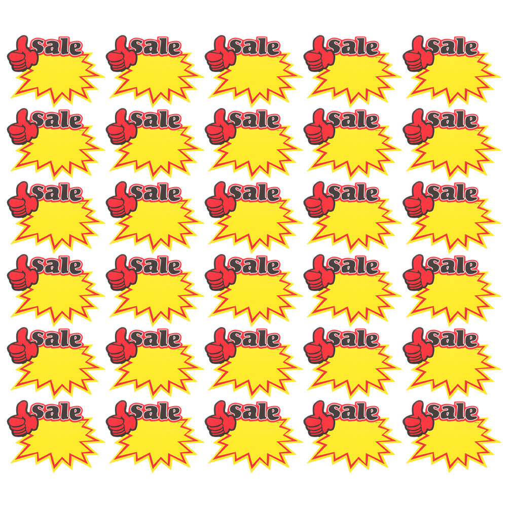 200개들이 가격표, 밝은 노란색 디자인, 소매점, 슈 - Yard Sign Blank 리뷰 및 가격