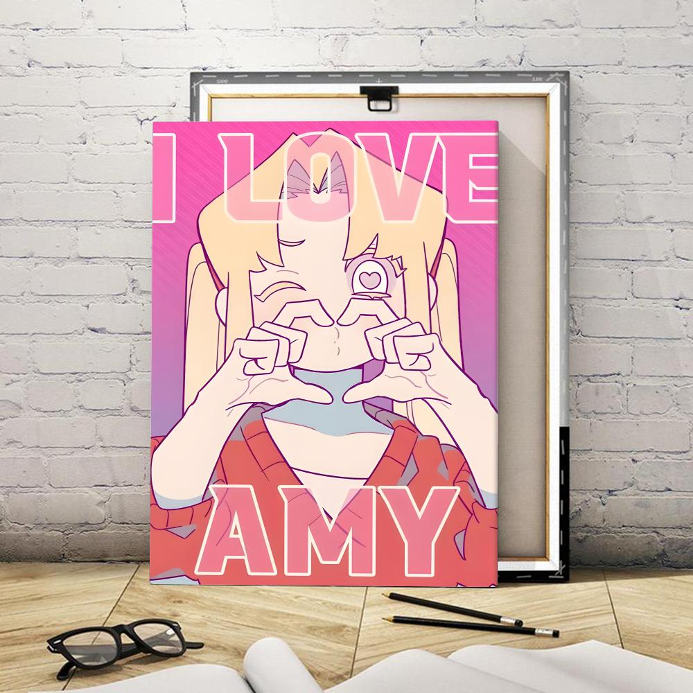 애니메이션 ‘나는 에이미를 사랑해’ 그림, 캘리그래피, - Canvas Wrap Ready 리뷰 및 가격