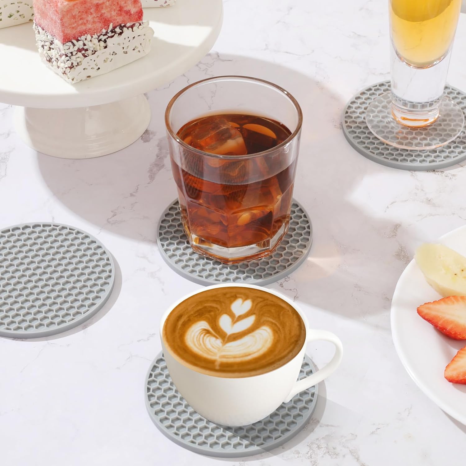음료 맥주 커피용 홀더가 있는 실리콘 컵받침 세트 모든 - Coaster Sublimation Blank 리뷰 및 가격