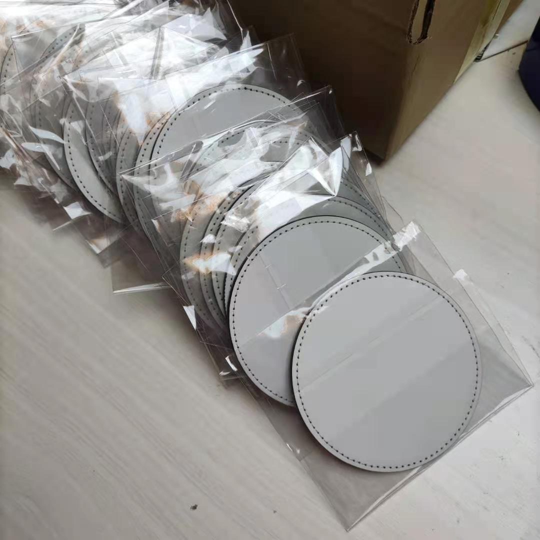 50개/세트, 10x10cm, 새 제품, 무지 PU 가 - Coaster Sublimation Blank 리뷰 및 가격